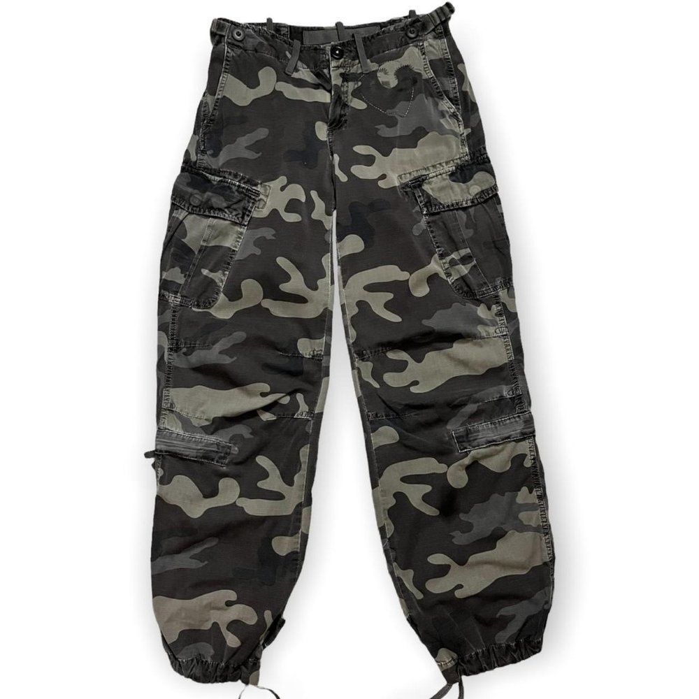 G Star Raw Camo Field Art Womens Army Cargo Khaki Pants - Womens 26 x 32